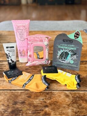 Assorted Skincare & Socks Bundle